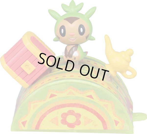 Photo1: Pokemon 2014 Takara Tomy Pita-Poke XY Chespin S Mini figure PitaPoke (1)