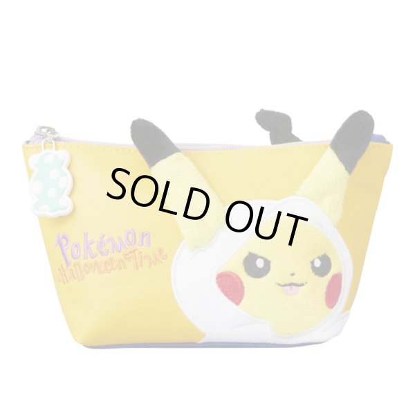 Photo1: Pokemon Center 2017 Pokemon Halloween Time Pouch Case Pikachu Mimikyu (1)