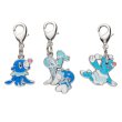 Photo1: Pokemon Center 2017 Metal Charm # 728 729 730 Popplio Brionne Primarina (1)