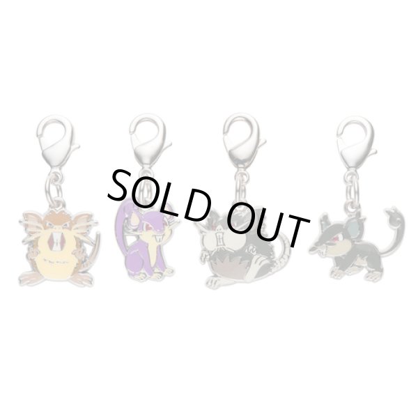 Photo1: Pokemon Center 2017 Metal Charm # 019 A019 020 A020 Alola Rattata Raticate (1)