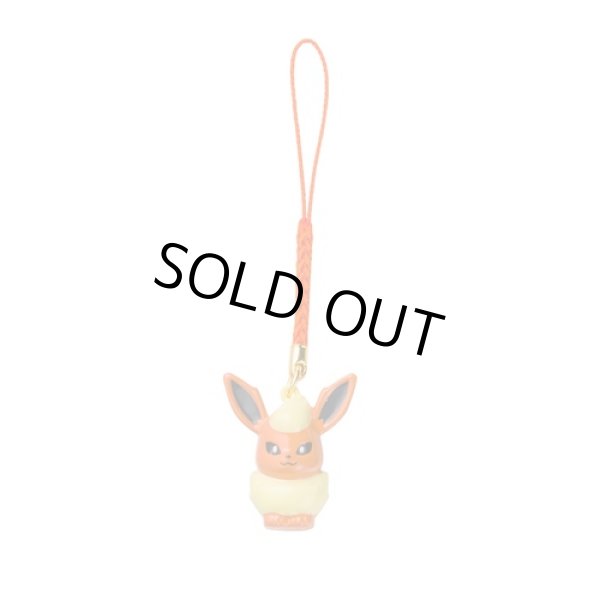 Photo1: Pokemon Center 2018 Bell Charm Strap Flareon (1)