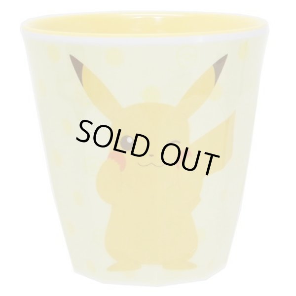 Photo1: Pokemon 2019 Tableware Melamine Cup Pikachu dot (1)