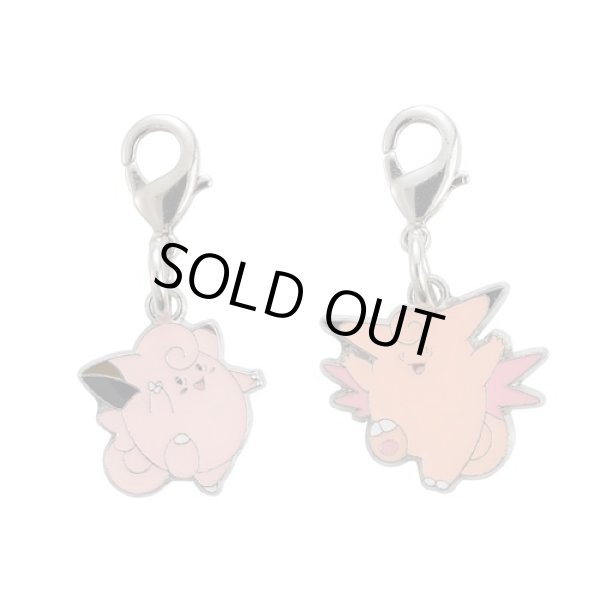 Photo1: Pokemon Center 2018 #My151 Metal Charm # 035 036 Clefairy Clefable (1)