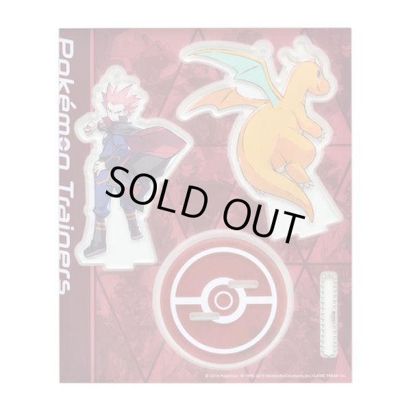 Photo1: Pokemon Center 2019 Pokemon Trainers Acrylic Stand Key Chain Lance Dragonite (1)