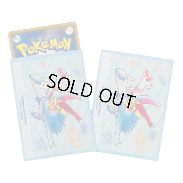 Photo1: Pokemon Center Original Card Game Sleeve Flying with Latias & Latios 64 sleeves (1)