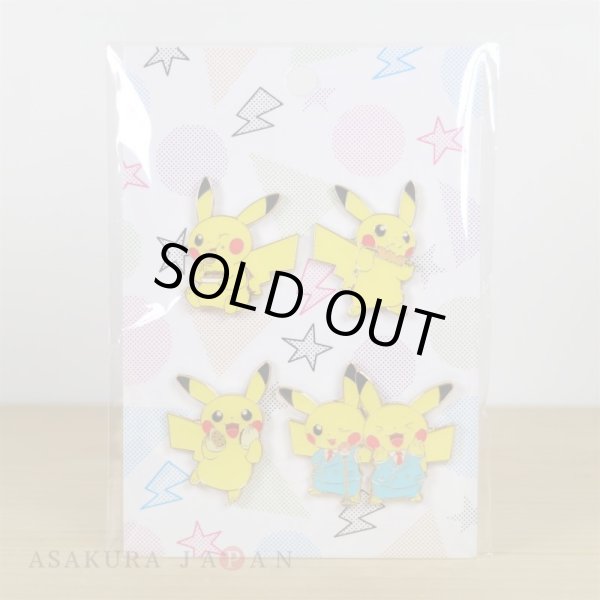 Pokemon Center 2019 OSAKA DX Pin Badge 4 Pins MANZAI Pikachu
