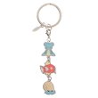 Photo2: Pokemon Center 2019 Transform Ditto Both sides Triple Metal Charm Key chain Lapras Magikarp Omanyte (2)