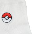 Photo2: Pokemon Center 2019 Socks for Women 23 - 25 cm 1 Pair Short socks Poke Ball White (2)