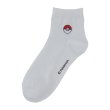 Photo1: Pokemon Center 2019 Socks for Women 23 - 25 cm 1 Pair Short socks Poke Ball White (1)