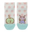 Photo1: Pokemon Center 2020 MOTCHIRI MANMARU Socks for Women 23 - 25 cm Gulpin & Goomy 1 Pair (1)