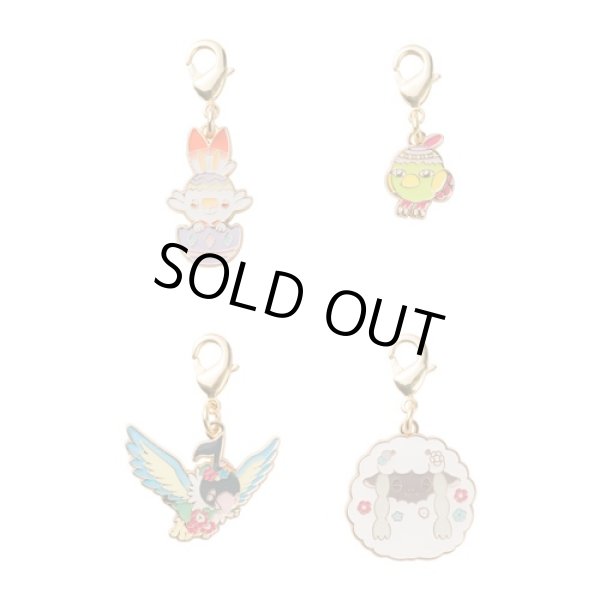 Photo1: Pokemon Center 2021 Happy Easter Basket Metal charm Scorbunny set (1)