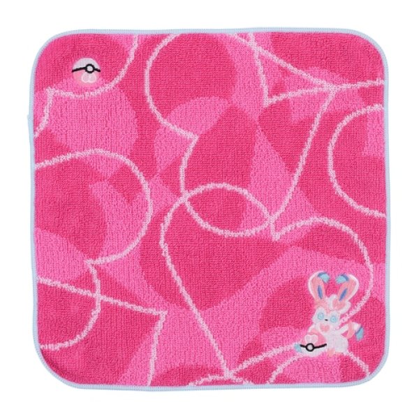 Photo1: Pokemon Center 2021 BALL FREAK Hand towel Handkerchief Sylveon Love Ball (1)