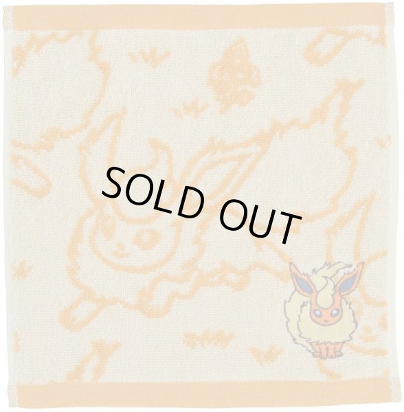 Photo1: Pokemon Center 2021 Eievui Collection Hand towel Handkerchief Flareon (1)