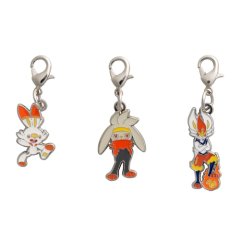 Pokemon Center 2021 Metal Charm # 813 814 815 Scorbunny Raboot Cinderace