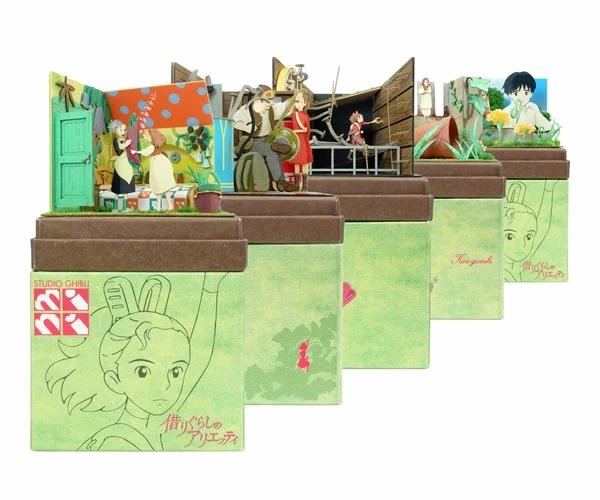 Studio Ghibli mini Paper Craft Kit The Secret World of Arrietty 103 ...