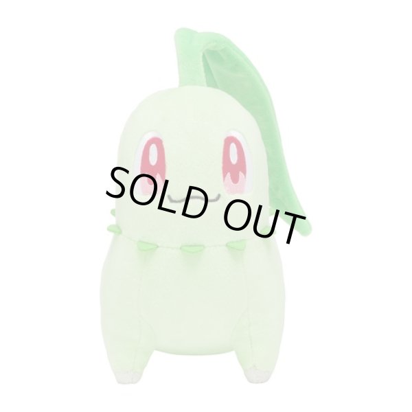 Photo1: Pokemon Center 2022 Chikorita Plush doll (1)