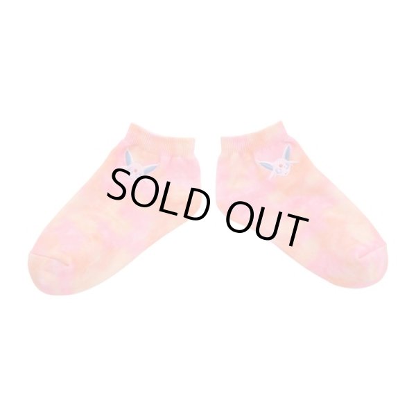 Photo1: Pokemon Center 2022 Socks for Women 23 - 25 cm 1 Pair Short Tie dye Espeon (1)