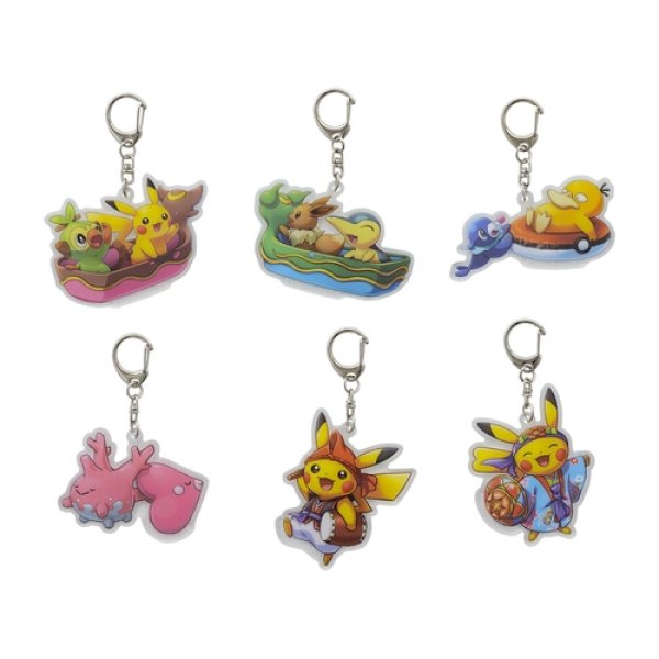 Pokemon Center 2022 Okinawa Acrylic charm Key chain Psyduck