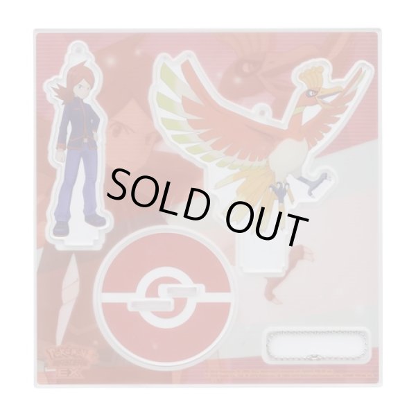 Photo1: Pokemon Center 2022 Pokemon Trainers Salon!! Acrylic Stand Key Chain Silver Ho-Oh (1)