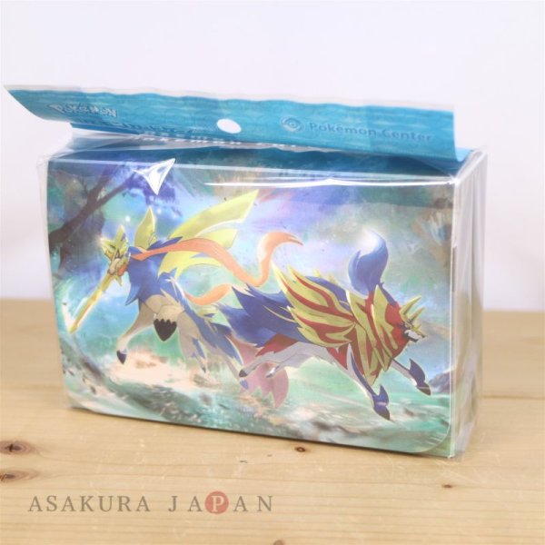 Pokemon Center Original Card Game Double Flip Deck Case Zacian And Zamazenta 