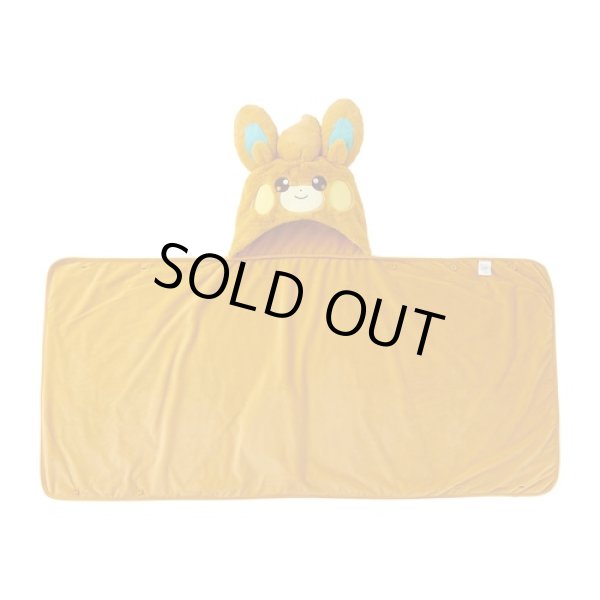 Photo1: Pokemon Center 2023 Fluffy Blanket Pawmi Hooded blanket Lap robe (1)