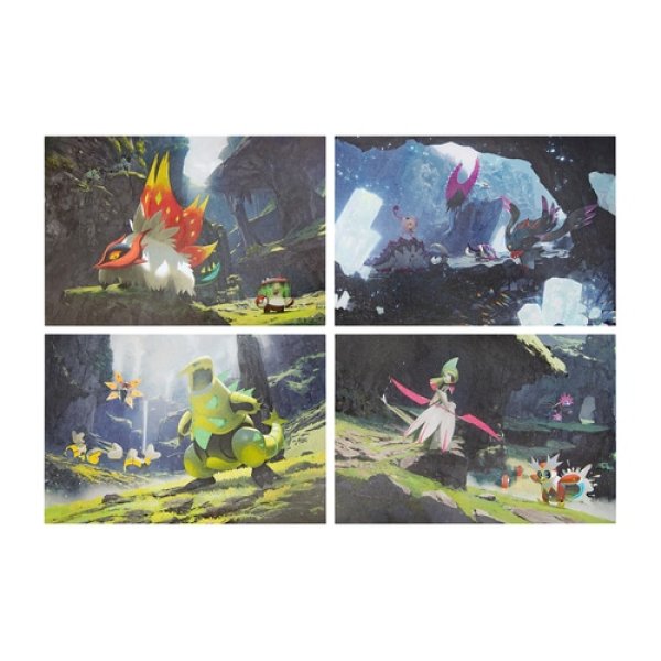 Photo1: Pokemon Center 2024 STRANGE PARADOX Postcards 4 pcs (1)