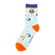 Photo2: Pokemon Center 2024 Middle Socks for Women 23 - 25 cm 1 Pair Quaquaval (2)