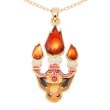 Photo2: Pokemon Center 2024 Pokemon accessory Series Necklace Fire Terastal Flareon (2)