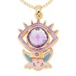 Photo2: Pokemon Center 2024 Pokemon accessory Series Necklace Psychic Terastal Espeon (2)