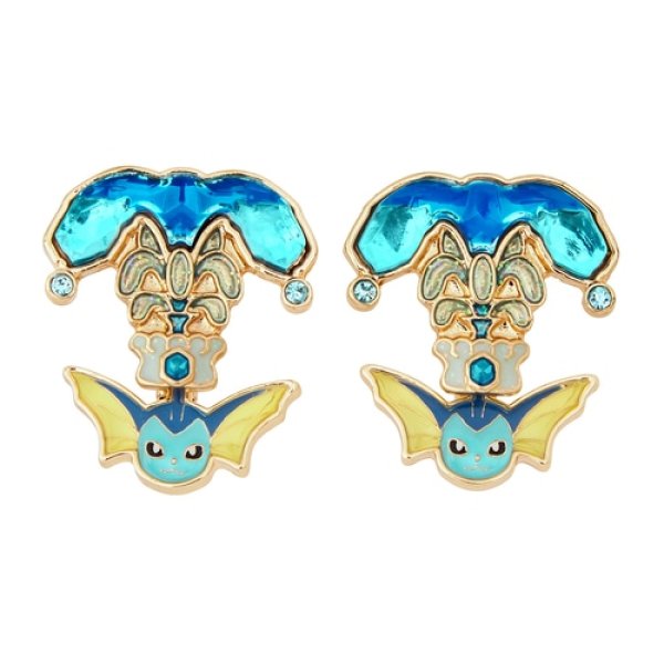 Photo1: Pokemon Center 2024 Pokemon accessory Clips Earrings Water Terastal Vaporeon 2 pcs (1)