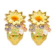 Photo1: Pokemon Center 2024 Pokemon accessory Pierced Earrings Grass Terastal Leafeon 2 pcs (1)