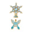 Photo3: Pokemon Center 2024 Pokemon accessory Pierced Earrings Ice Terastal Glaceon 2 pcs (3)