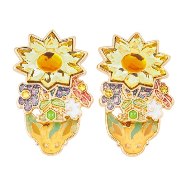 Photo1: Pokemon Center 2024 Pokemon accessory Clips Earrings Grass Terastal Leafeon 2 pcs (1)