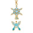 Photo3: Pokemon Center 2024 Pokemon accessory Series Necklace Ice Terastal Glaceon (3)