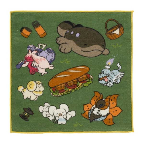 Photo1: Pokemon Center 2024 Hand towel Handkerchief Bring a picnic! (1)