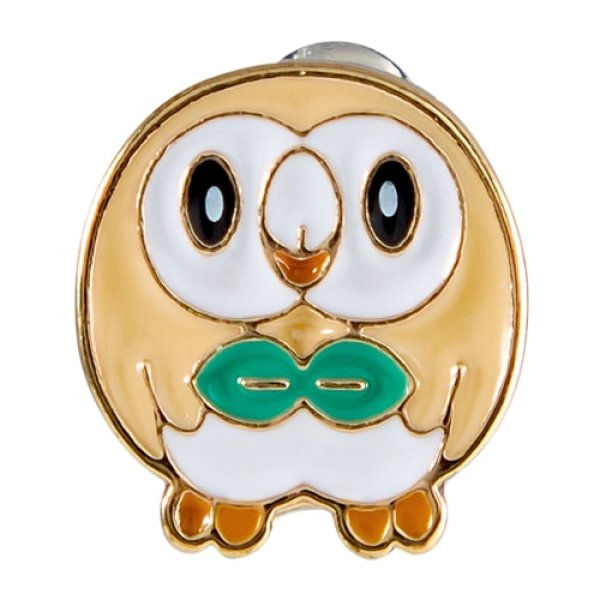 Photo1: Pokemon Center 2024 Pokemon Face Earrings - Pierced Earrings ver. #26 Rowlet 1 pc (1)