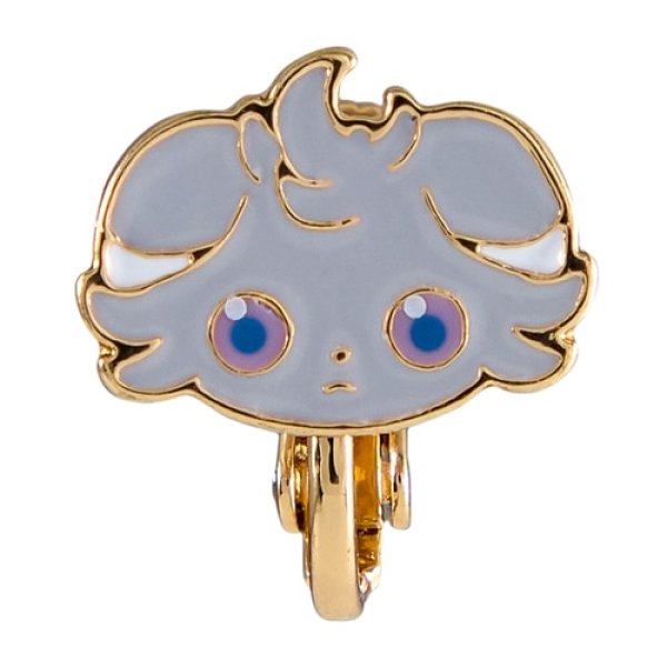 Photo1: Pokemon Center 2024 Pokemon Face Earrings - Clips Earrings ver. #28 Espurr 1 pc (1)