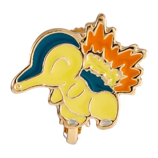 Photo1: Pokemon Center 2024 Pokemon Face Earrings - Clips Earrings ver. #29 Cyndaquil 1 pc (1)