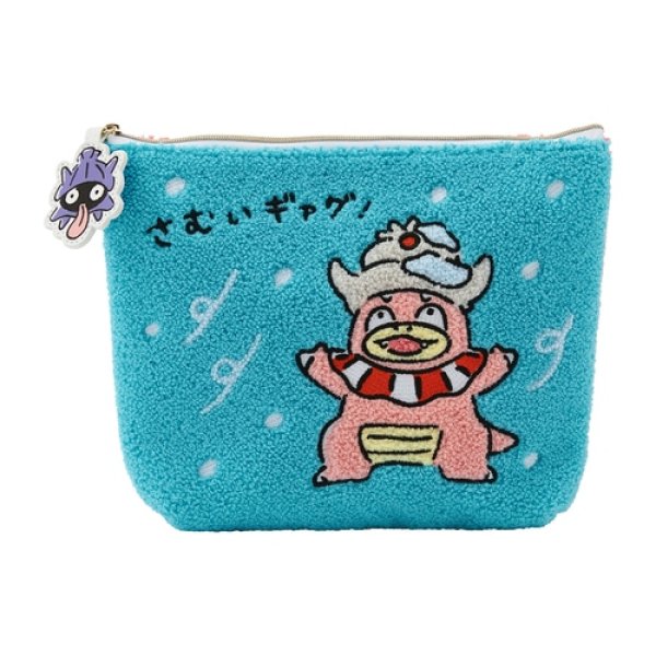 Photo1: Pokemon Center 2024 Dondon Donkan Yaan? Chenille Pouch case Bag (1)