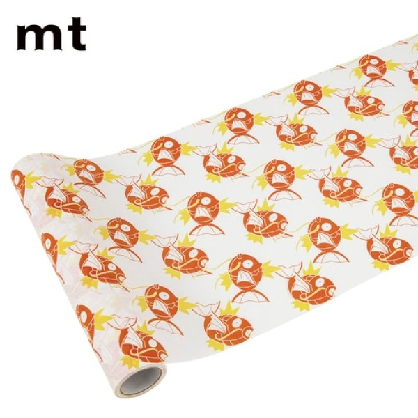 Photo1: Pokemon Center 2024 mt Removable Decoration Tape Magikarp 23cm x 3m (1)