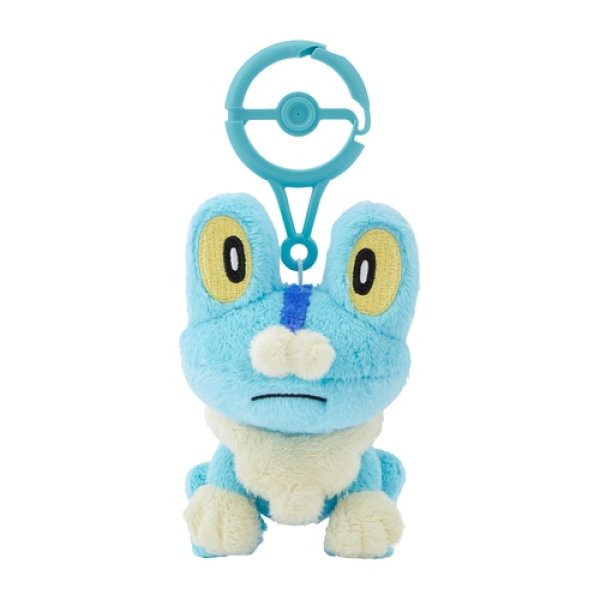 Photo1: Pokemon Center 2024 Plush Mascot with Carabiner Key chain Froakie (1)