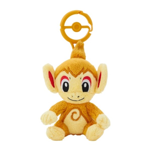 Photo1: Pokemon Center 2024 Plush Mascot with Carabiner Key chain Chimchar (1)