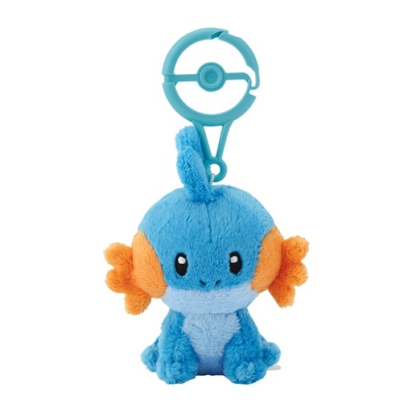 Photo1: Pokemon Center 2024 Plush Mascot with Carabiner Key chain Mudkip (1)