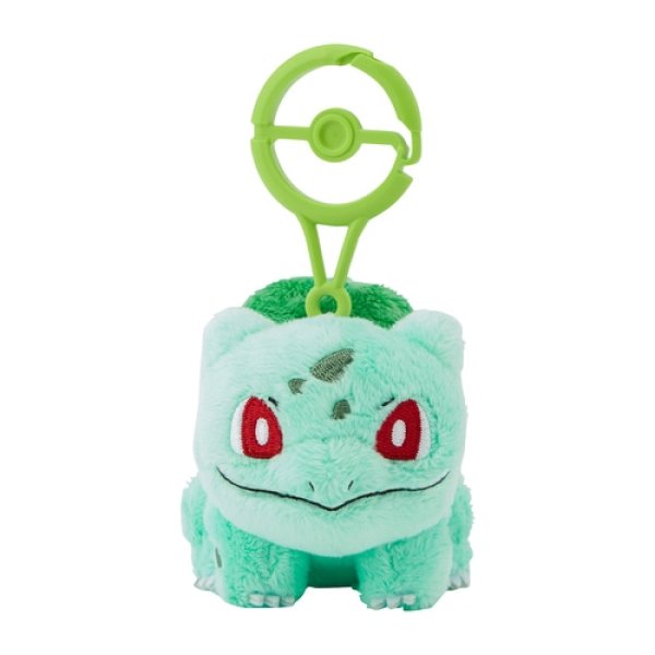 Photo1: Pokemon Center 2024 Plush Mascot with Carabiner Key chain Bulbasaur (1)