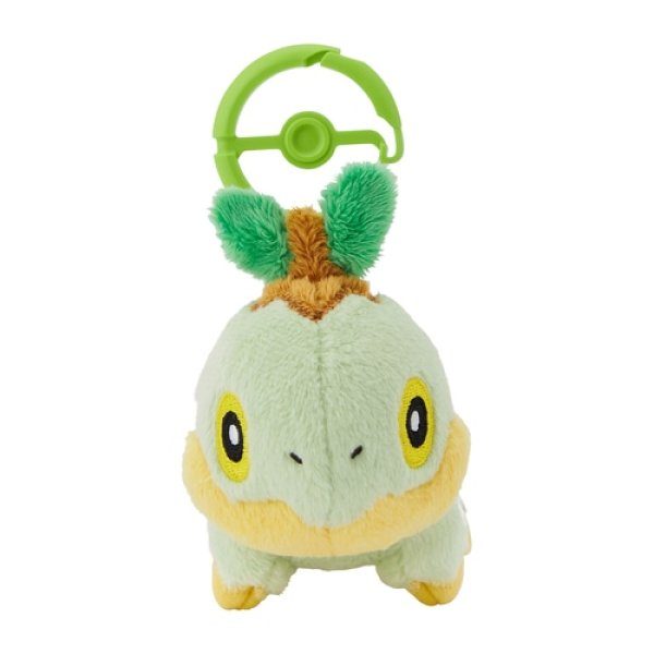 Photo1: Pokemon Center 2024 Plush Mascot with Carabiner Key chain Turtwig (1)