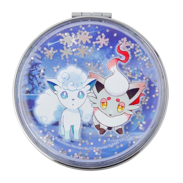 Photo1: Pokemon Center 2024 Snowy Gathering Hand mirror (1)