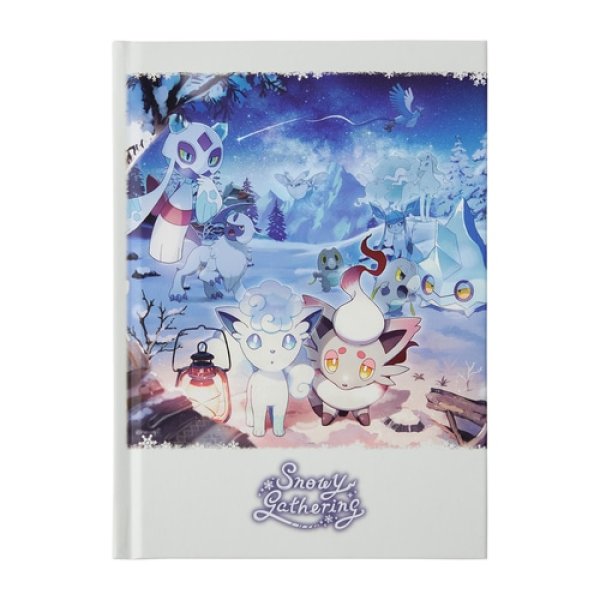 Photo1: Pokemon Center 2024 Snowy Gathering A6 size Hard cover Notebook (1)