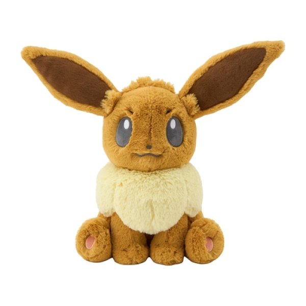 Photo1: Pokemon Center 2025 FUWA-FUWA Fluffy Plush doll Eevee (1)