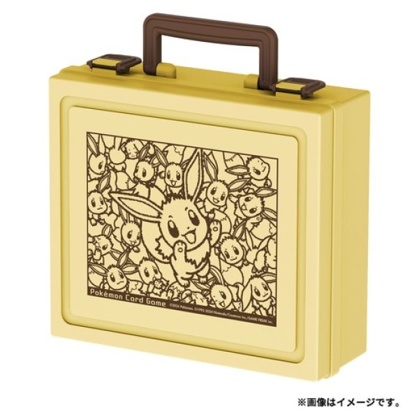 Photo1: Pokemon Center Original Card Game Carrying Case Eevee Large Gathering (1)