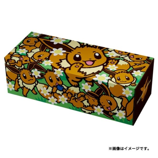 Photo1: Pokemon Center Original Card Game Long card box Eevee Large Gathering (1)